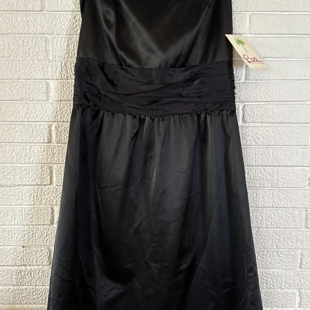NWT LILLY PULITZER Black Strapless Dress SIZE 12 - Picture 4 of 10